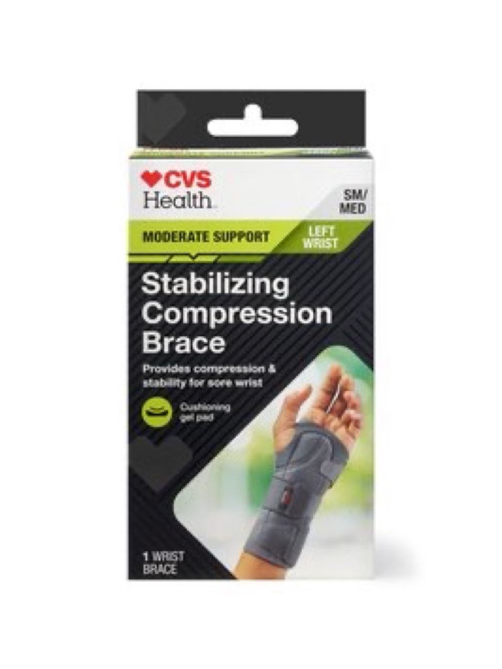 CVS Stabilizing Compression Left Wrist Brace Small/Medium